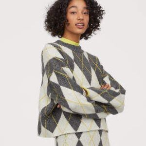Pringle x H&M argyle sweater